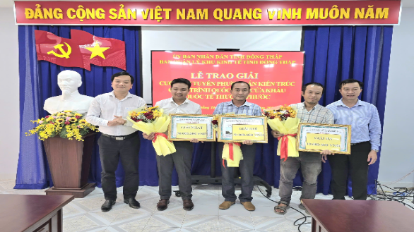 Công khai kết quả thi tuyển phương án kiến trúc công trình Quốc môn thuộc dự án Đầu tư xây dựng Hạ tầng cửa khẩu quốc tế Thường Phước và cửa khẩu Mộc Rá thuộc Khu kinh tế cửa khẩu tỉnh Đồng Tháp